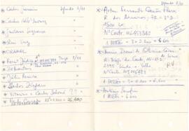 Contactos e calendário de sessões