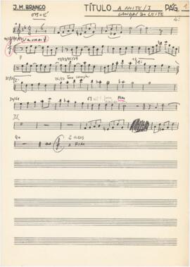 Parte de oboé de "A Noite I" e "Canção do leite"