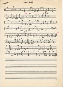 Parte de flautim da canção "O charlatão"