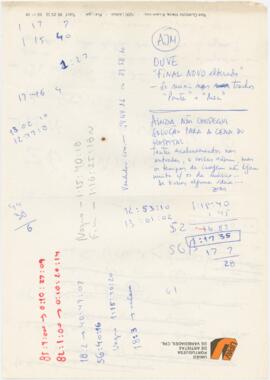 Apontamentos diversos