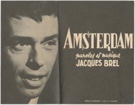 Partitura e letra da canção "Amsterdam"