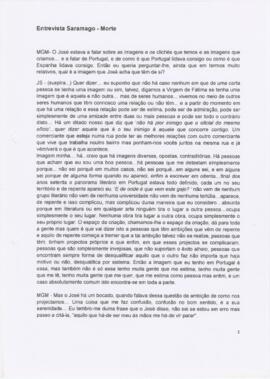 Entrevista Saramago - Morte