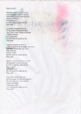 Letra da canção "Pois Canté!"