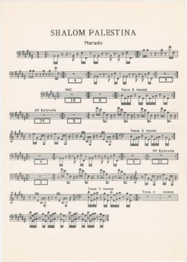 Parte de "marado" da canção "Shalom Palestina"