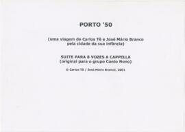 Partitura de suíte "Porto '50"