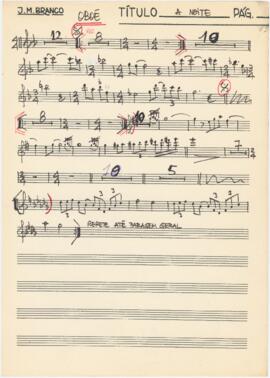 Parte de oboé de "A noite"