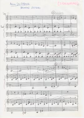 Partitura de "Não estou a brincar"