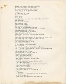 Poema / letra de canção