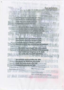 Letra da canção "Ser solidário"