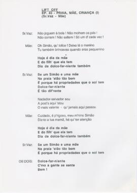 Ep. 46 - Praia, mãe, criança (I)