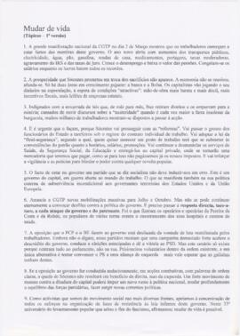 Texto "Mudar de Vida"