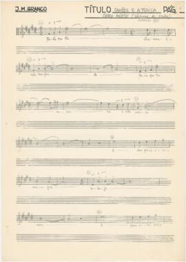 Partitura da canção "Camões e a tença"