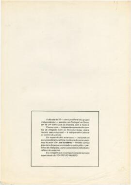 Texto incluído no programa do espectáculo "Ser Solidário"