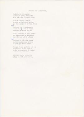 Letra da canção "Senhora do livramento"