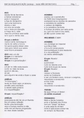 Letra da canção "Rap da requalificação"