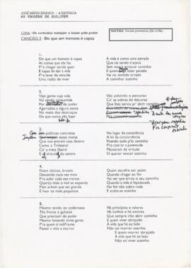 Letra da canção "Do que um homem é capaz"