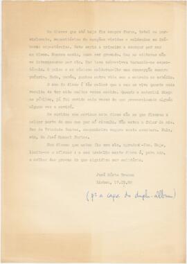 Texto de José Mário Branco para o disco "Ser Solidário"