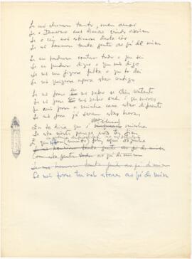 Poema "Se não chovesse"