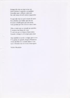Letra da canção "Porque não oiço no ar"