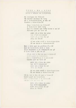 Letra da canção "Tiro-no-liro"