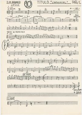 Parte de violoncelo de "Carnaval"
