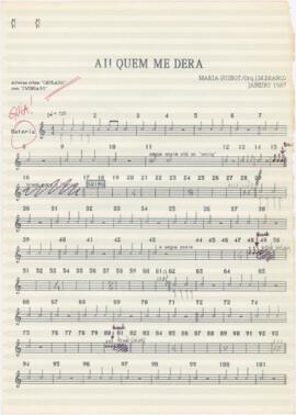 Parte de bateria da canção "Ai! Quem me dera"