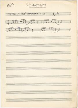 Parte de flauta de bisel da canção "Sant'Antoninho"