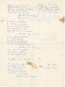 Letra da canção "Quantos é que nós somos?" + partitura e outras informações