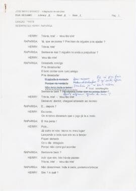 Letra da canção "Triste"