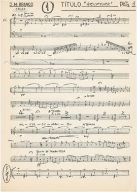 Parte de violoncelo de "Abertura"