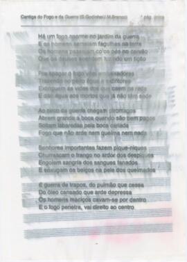 Letra da canção "Cantiga do fogo e da guerra"
