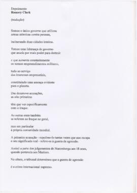 Depoimento de Ramsey Clark