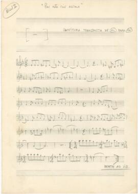 Parte de flauta de bisel II da canção "Por este rio acima"