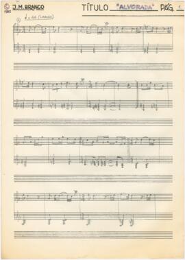 Partitura de "Alvorada"