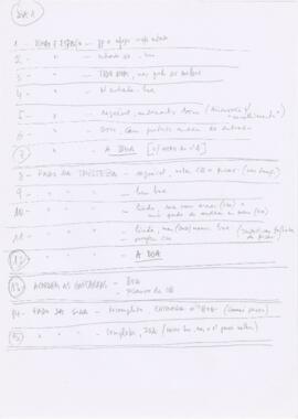 Apontamentos de gravações