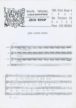 Partitura de "Missão Impossível"