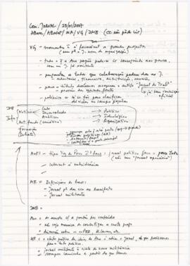 Apontamentos de reunião do "Mudar de Vida"