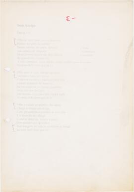 Letra da canção "Sem abrigo"