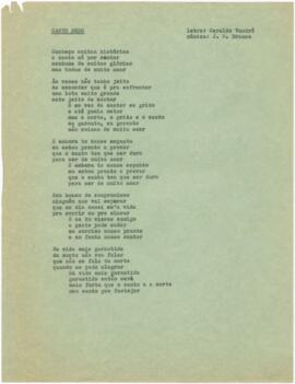 Letra da canção "Canto Duro"