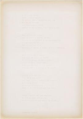 Poema "A lembrada canção"
