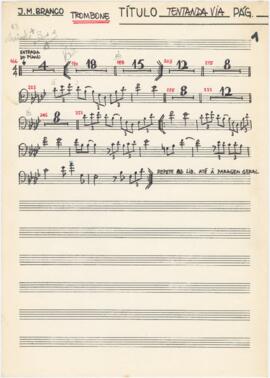 Parte de trombone de "Tentanda via"