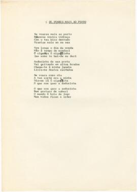 Letra da canção "Se Voares Mais Ao Perto"