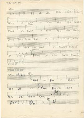 Cifras de canção "Invitation" + cifras de canção com referência a "Mangione"