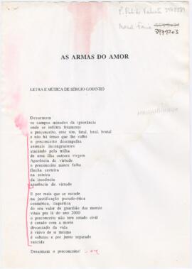 Letra da canção "As Armas do Amor"