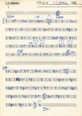 Partituras e cifras da canção "Fábula de Maio"