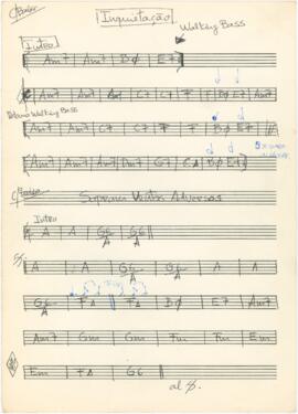 Cifras para contrabaixo das canções "Inquietação" e "Sopram Ventos Adversos"