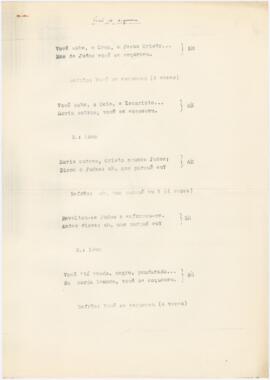 Três poemas / letras de canções