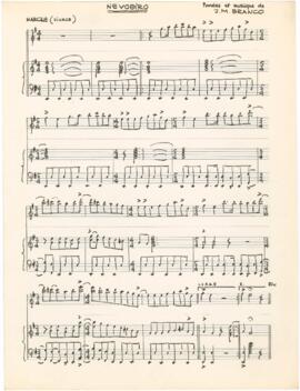 Partitura da canção "Nevoeiro"