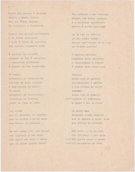 Poema / letra de canção