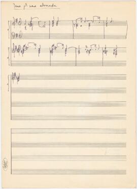 Partitura de "Alvorada" + alinhamentos